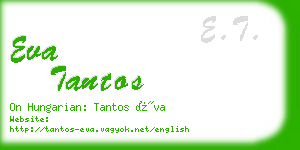 eva tantos business card